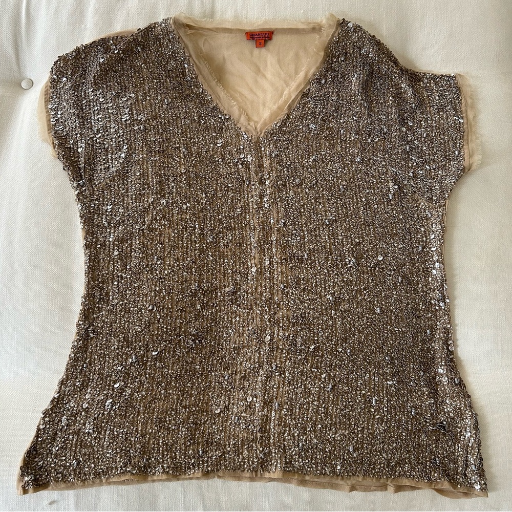 Chan Luu Sequin Top